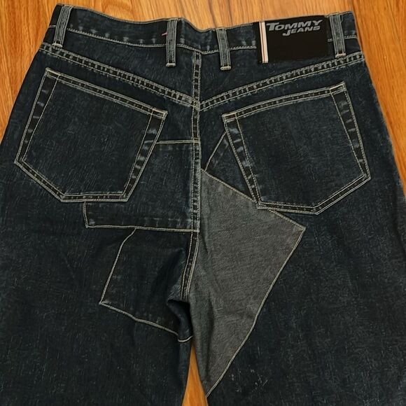 NEW: Rare 🔥 Y2K Tommy Jeans Rancher sz 32 with Patches Vintage year 2000 sample - Picture 3 of 13
